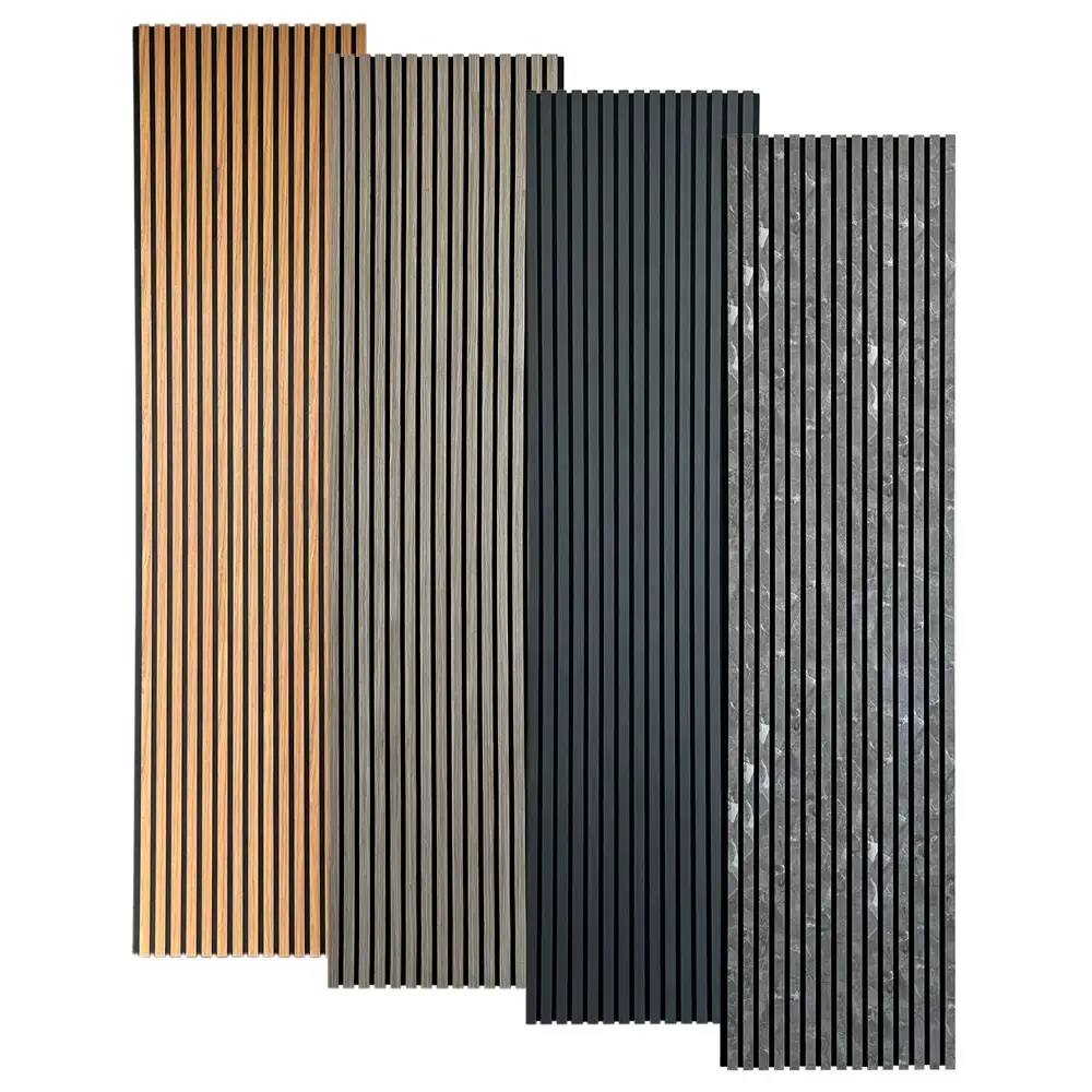 Wooden Acoustic Slat Wall Panels China Factory Standard with LED Lighting 1