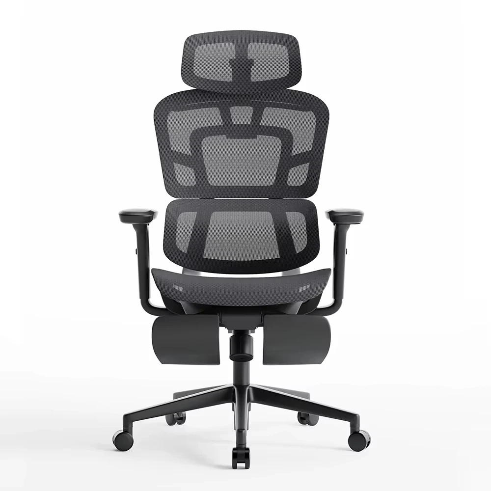Professional High-back Executive Office Chair Ergonomic Mesh Design With Lumbar Support Modern Style 1