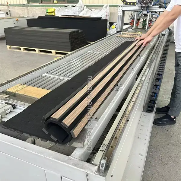 Commercial Wood Slat Acoustic Panels TV Backdrop Wall Decor Sound Absorbing Panels 1