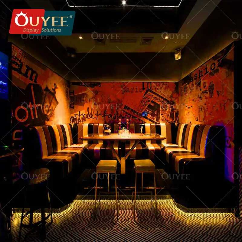 Canapé VIP en cuir PU pour boîte de nuit, bar, lounge, karaoké 1