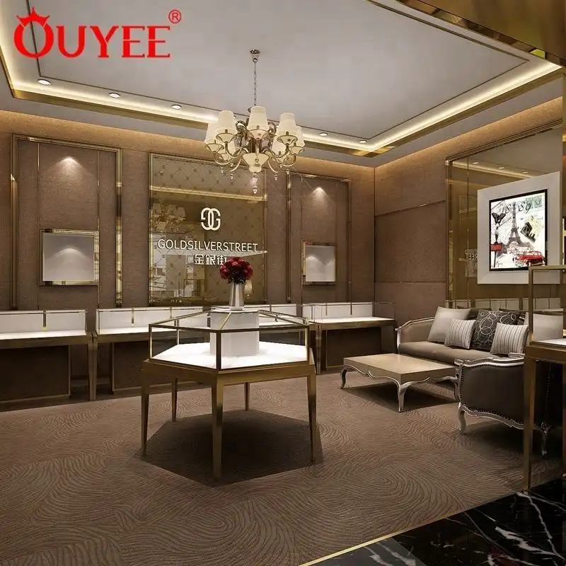 Schmuckvitrine aus MDF für die Ladeneinrichtung 1