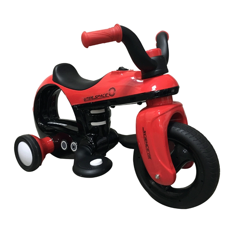 Rechargeable 6v Battery Training Wheels Great Ride-on Toy For Ages 3-5 Years Car Motorcycle Horn Flashing Light Made Plastic 1
