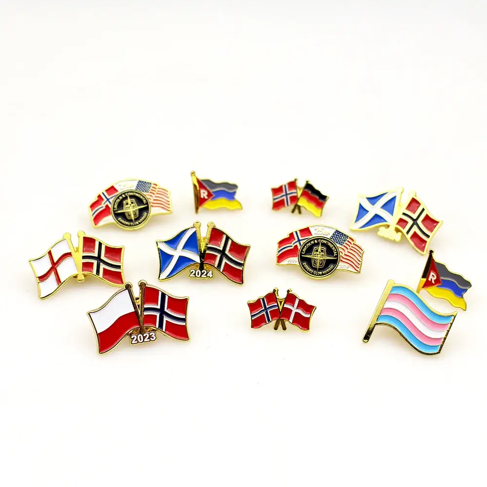 Custom Flag Lapel Pins Manufacturer | Chile, Peru, Spain, UK & More | Rich Gift Brand 1