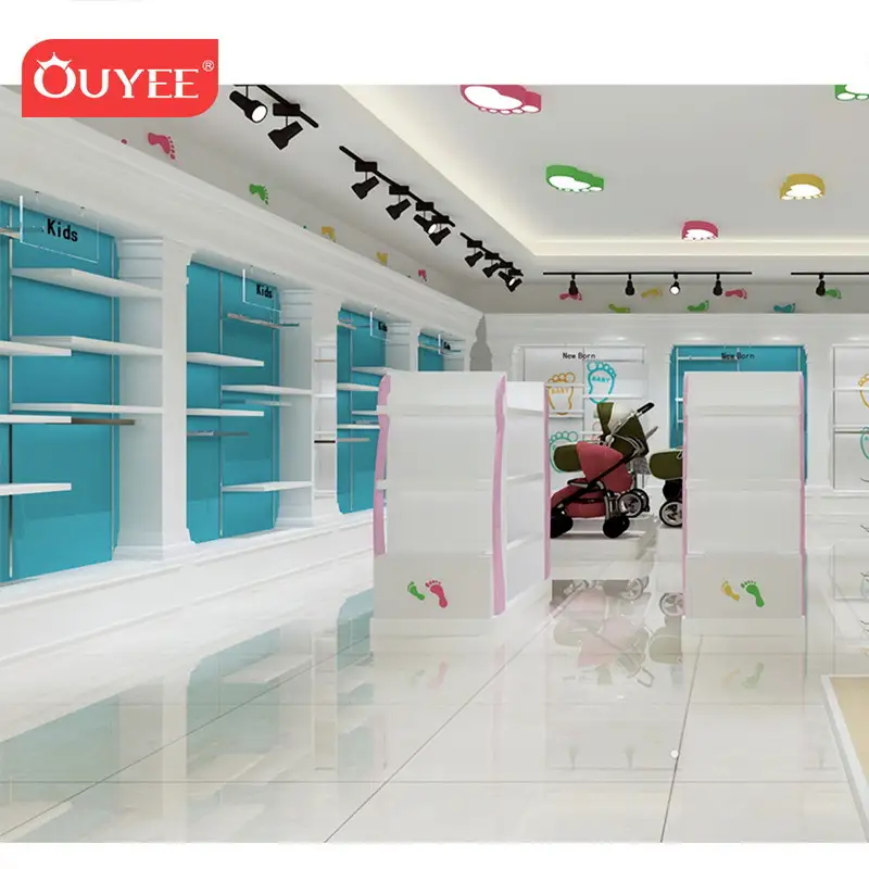 Vetrina espositiva per abbigliamento per bambini, ideale per negozi di abbigliamento per bambini. 1