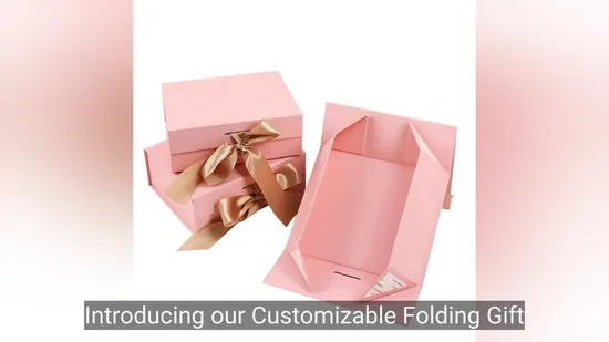Customized Debossed Folding Gift Box with Foil Stamping 1