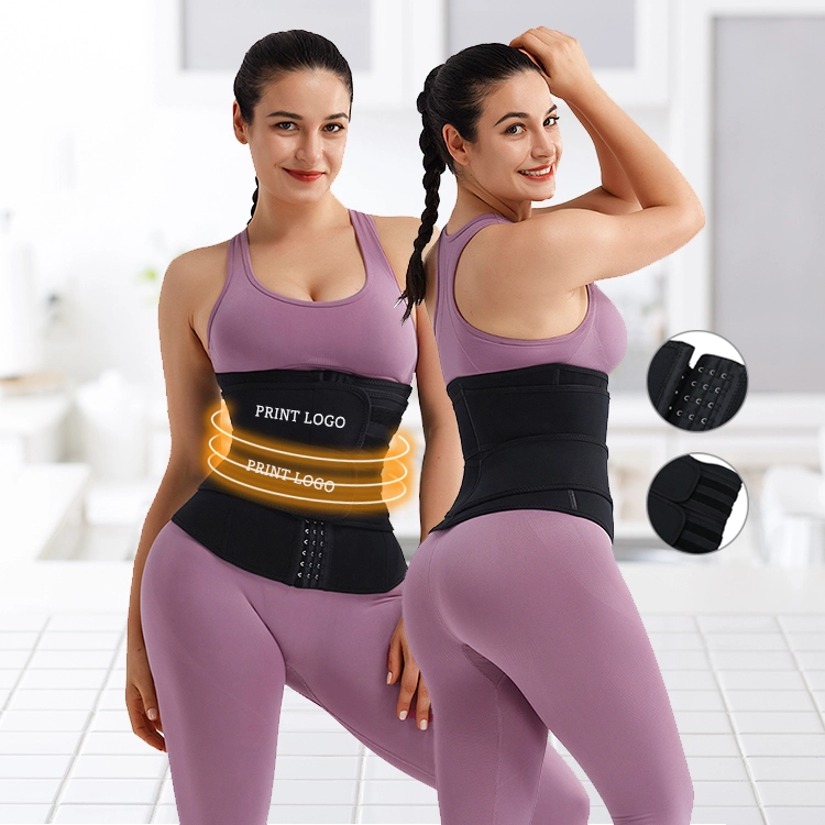 Custom 3 Hooks Double Belt Neoprene Waist Trimmer 200153# 1