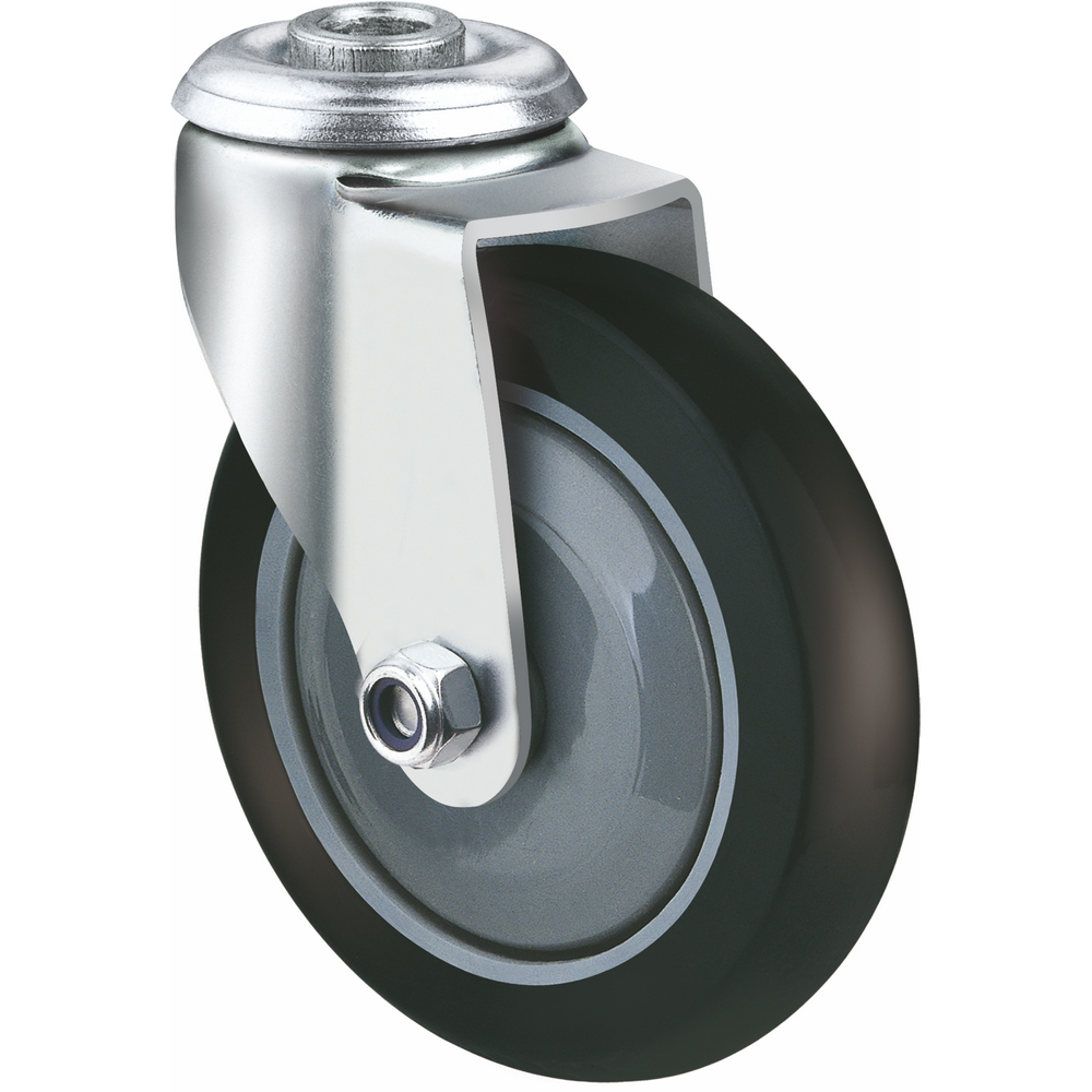 Supermarket Single Ball Bearing Castor 4 Shopping Cart Front Swivel Caster 1