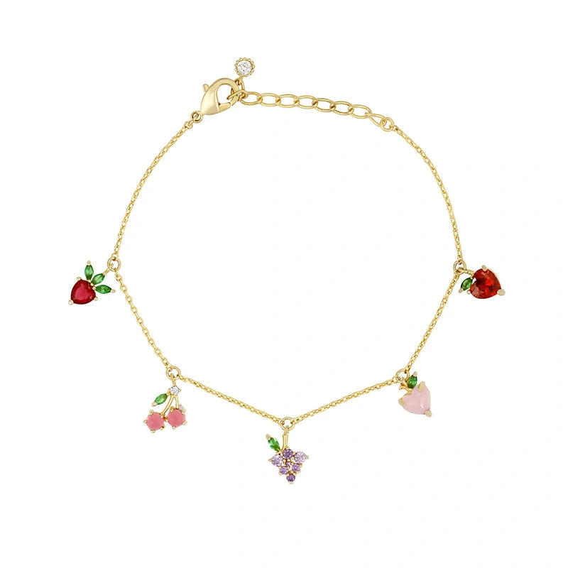 Fashionable,Trendy,Personalized Cherry Fruit Element Ankle Chain 1