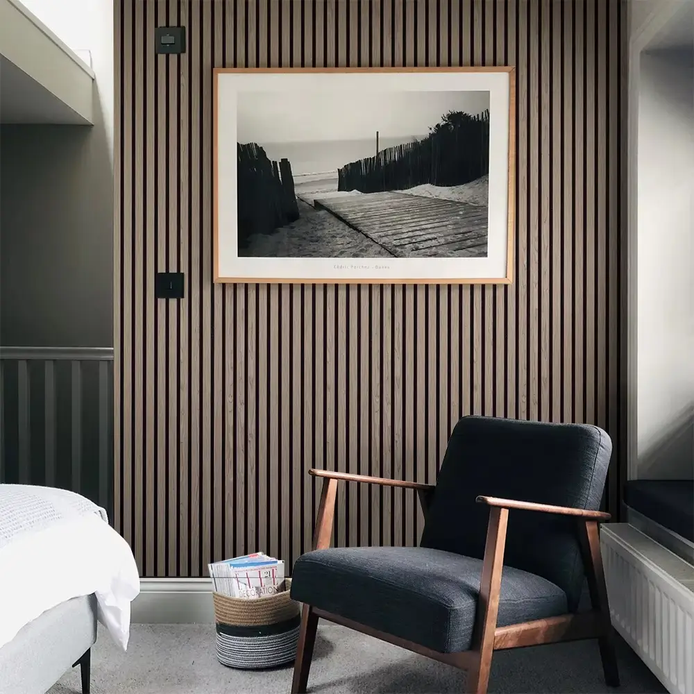 3D Wood Slat Acoustic Wall Panels Soundproof Interior Decorative Akupanel 1