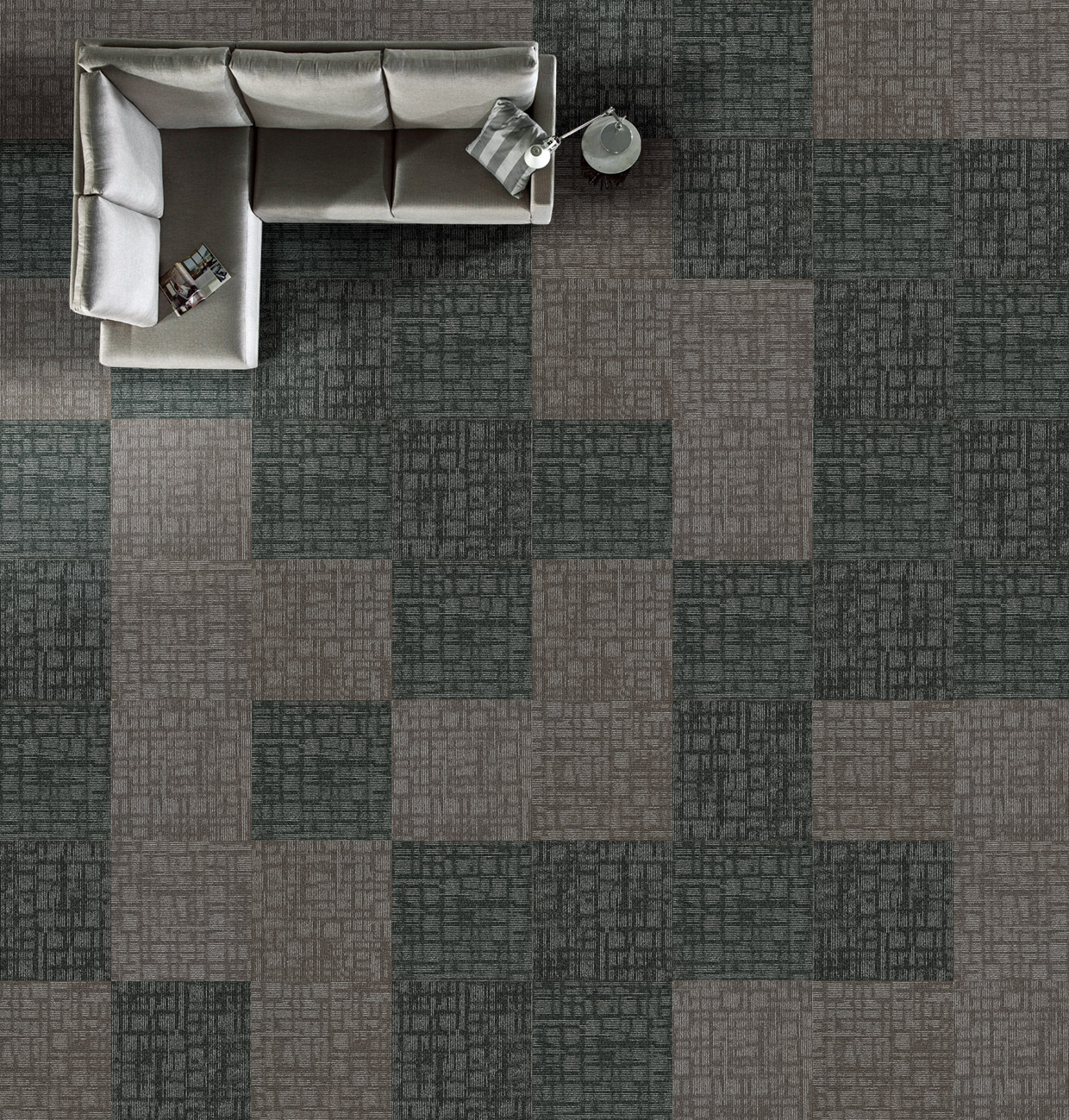 Carpet Tile for Hotel Corridor - 50x50 cm, Large Stock 2