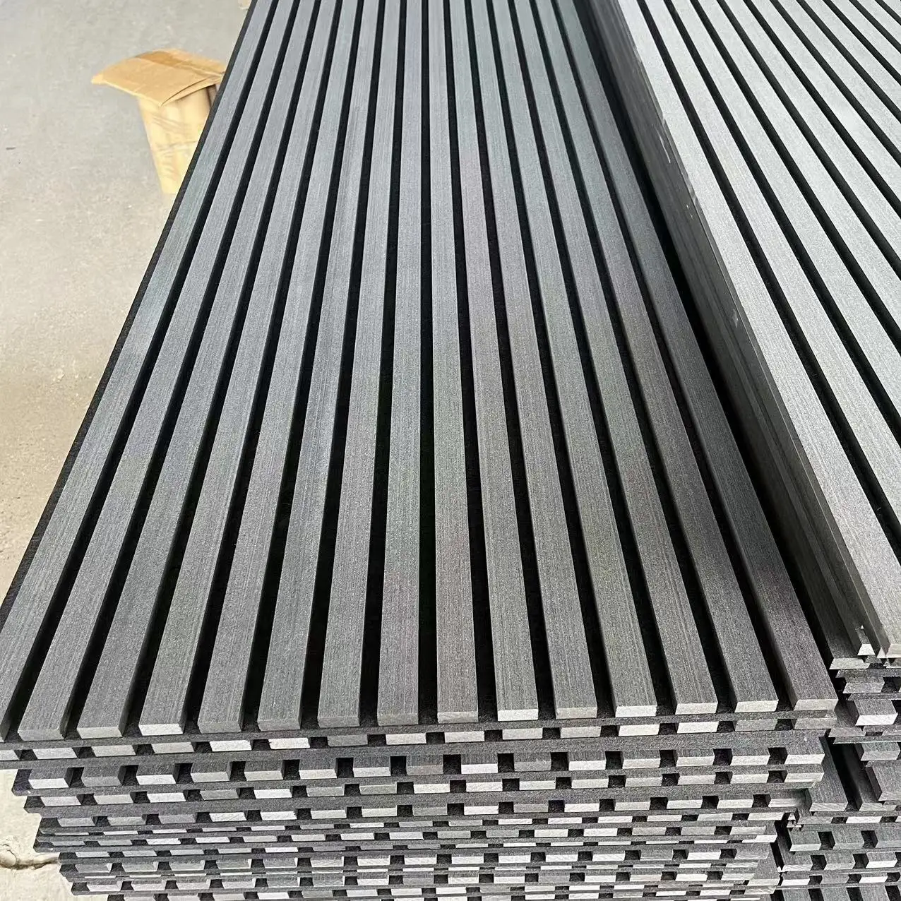 Auditorium Walnut Wood Veneer Acoustic Slat Ceiling Panels with Sound Absorption 1