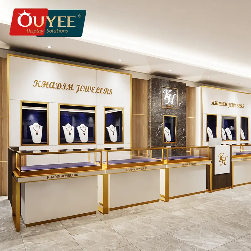 Vitrine à verre de montre pour bijouterie et showroom 1