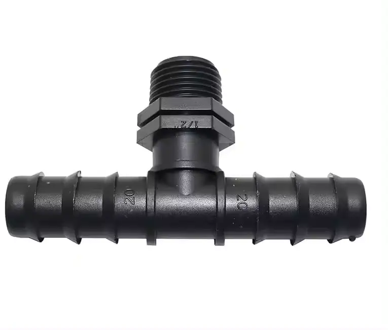 用于滴灌的塑料外螺纹三通倒钩接头 1