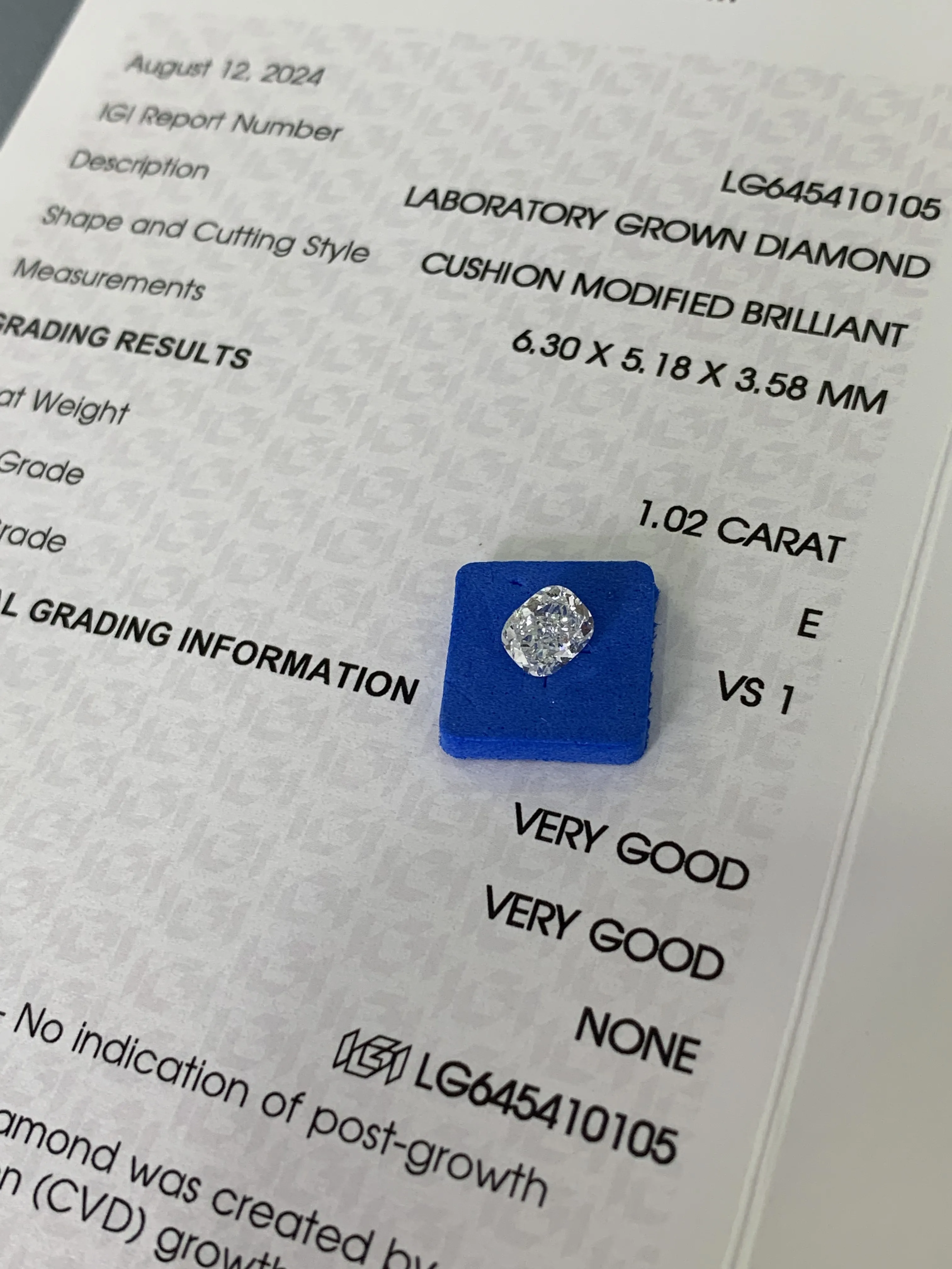 Lab Diamond Cushion Cut Lab Grown Diamond Wholesale - DKL Jewelry 4
