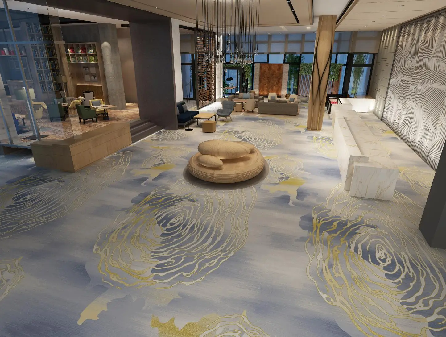 Murs, moquettes et carrelages imprimés en 3D sur mesure pour les hôtels 6