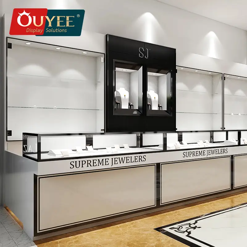 Vitrine de joias personalizada em madeira com tampo de vidro. 1