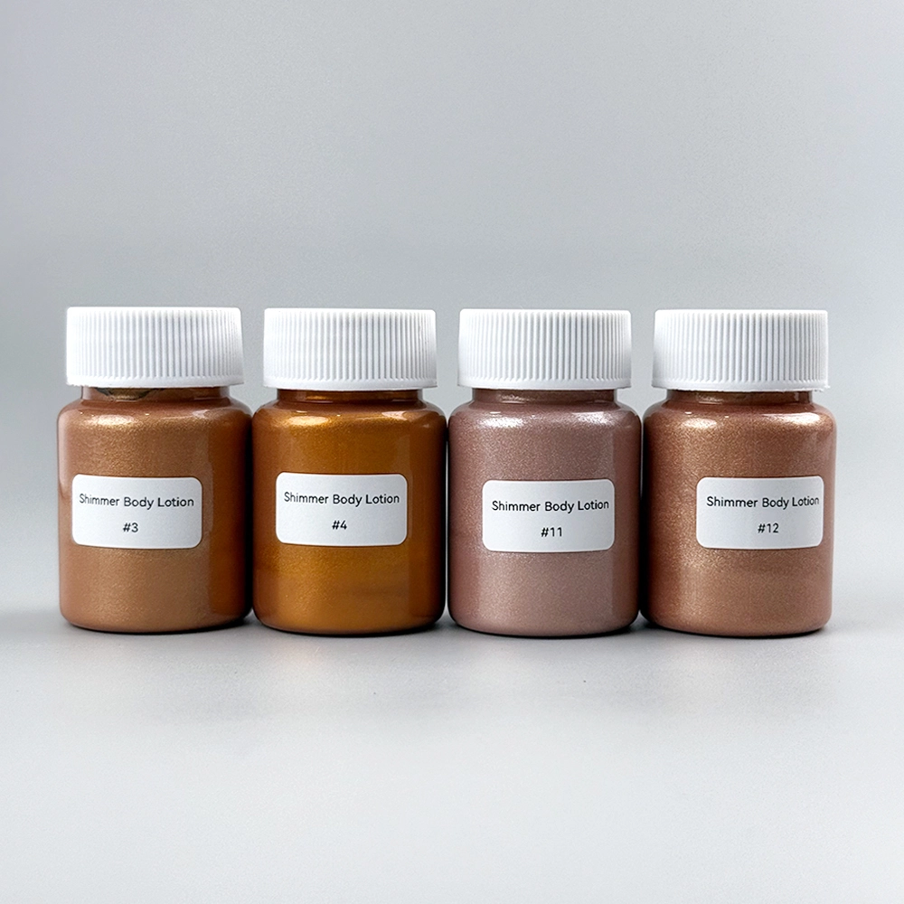 Mlm Custom Cosmetics Oem/odm Liquid Bronzer Body Glitter Lotion Face And Body Skin Gloss 1
