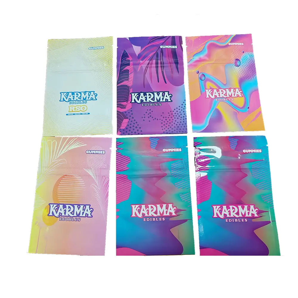 Custom Tobacco Packaging Humidifier Plastic Pouches With Zipper And Window 3