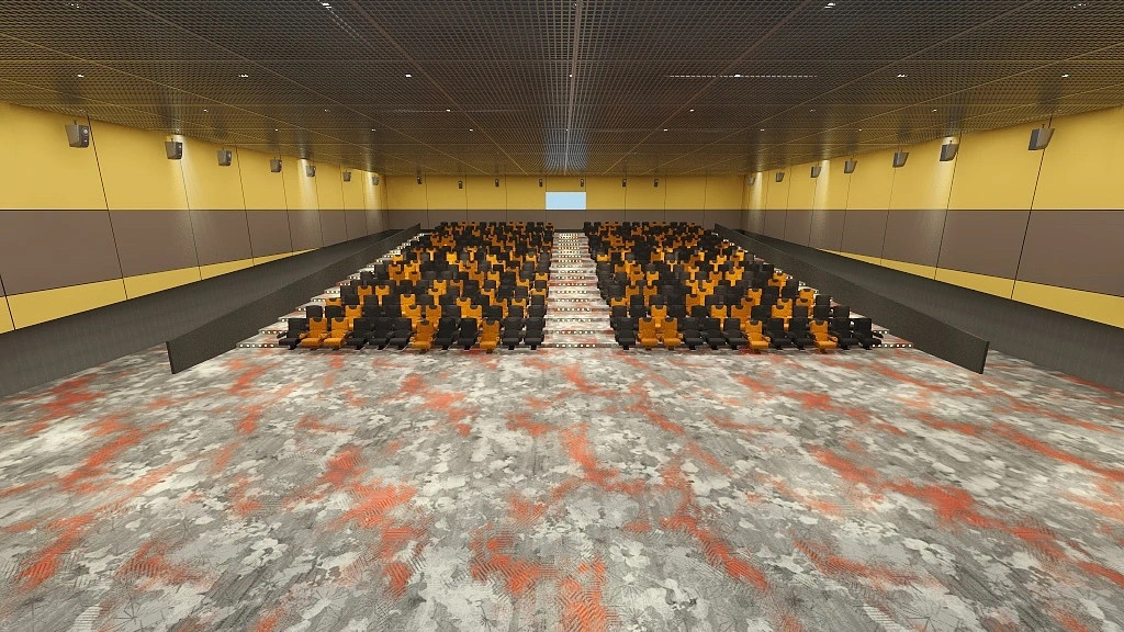Moquette di lusso su misura in nylon e lana per home theatre, da parete a parete. 5