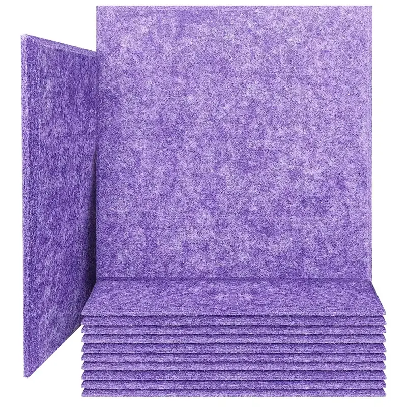 Nagy sűrűségű PET poliészter filc akusztikus panelek hangszigetelő falpanelek 1