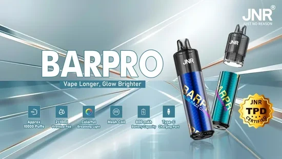 Jnr Barpro 10000 10K Puffs Vape Pen Disposable Electronic Cigarette Refillable Pod-1769499107106548 1