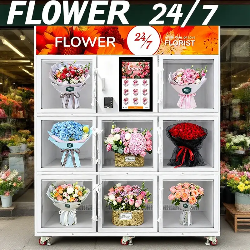 Customizable Hospital Shopping Center Flower Vending Machine Factory Priced With Sdk Function 1