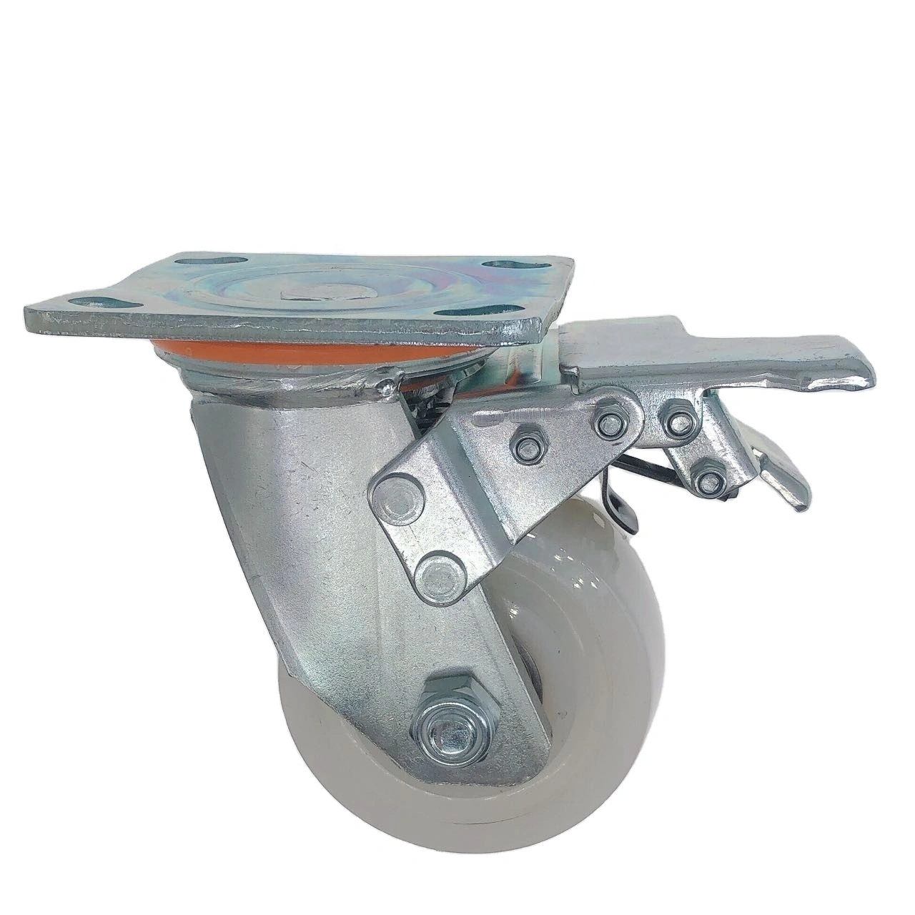 Heavy Duty Pure Nylon Polyamide Strong 350kgs Loading Capacity 100mm 4 Inch Durable Wear-resistant Caster Wheel 1