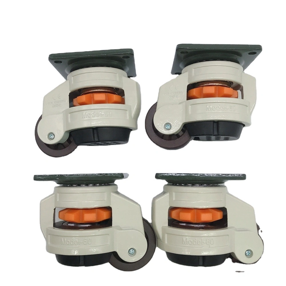 GD60F Heavy Duty 500kgs per Set Leveling Adjustable Cabinet Caster Wheel for Machine1 1