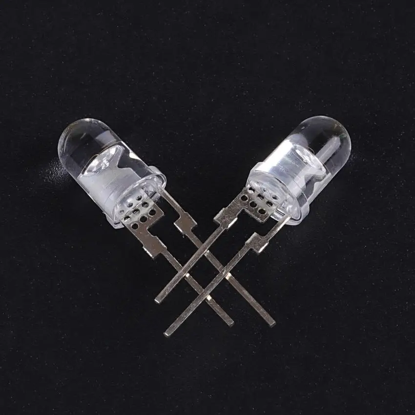 Diodo LED blanco de cabeza redonda de 5 mm, alta potencia, ultrabrillante, 6000-7000 K, 5 años de garantía 1
