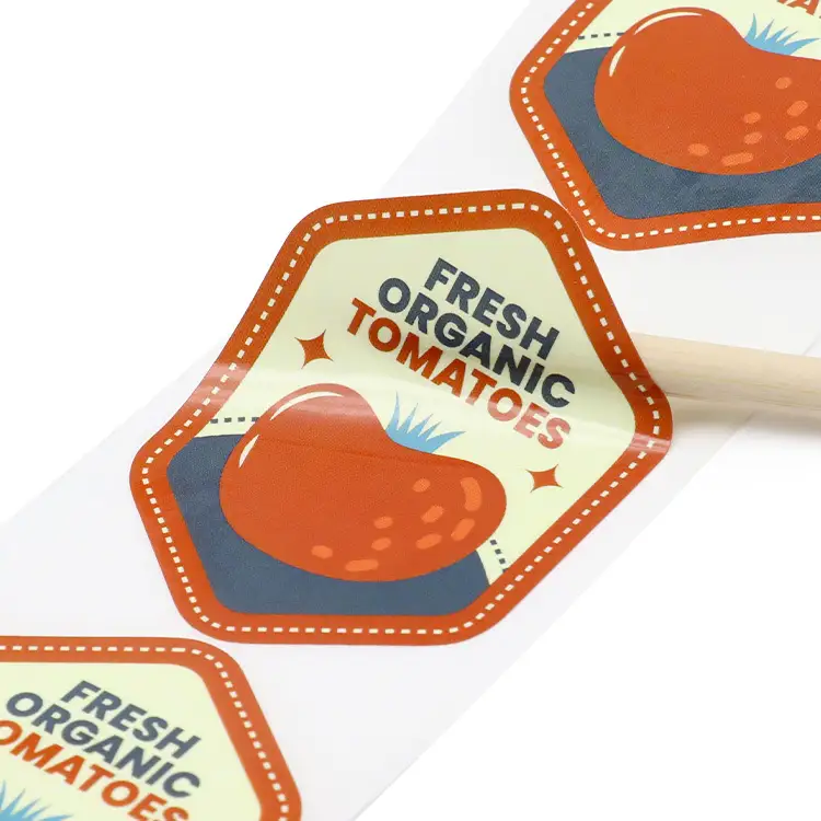 Adesivi personalizzati con logo "Grazie" in rotolo per etichette di piccole imprese. 1