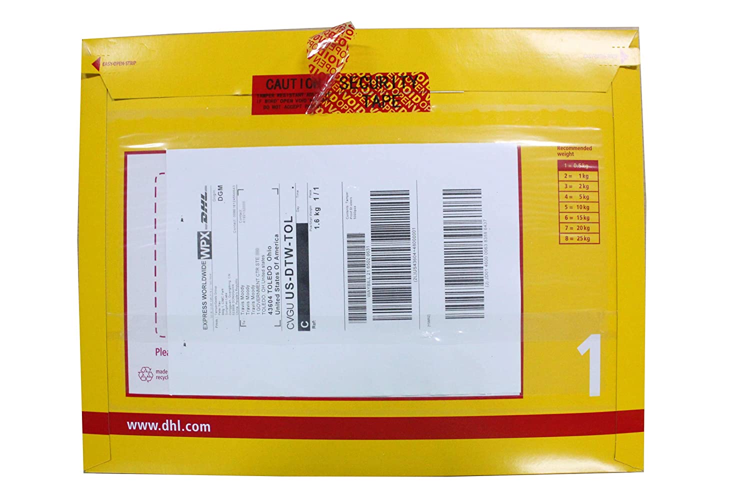 Ruban de sécurité rouge personnalisé pour éviter les ouvertures, ruban de sécurité pour transfert, ruban de sécurité inviolable 4