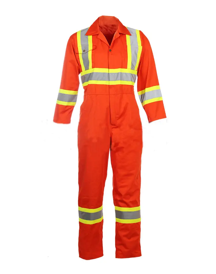 Mono de uniforme unisex con banda reflectante de alta visibilidad para adultos, servicio OEM. 1