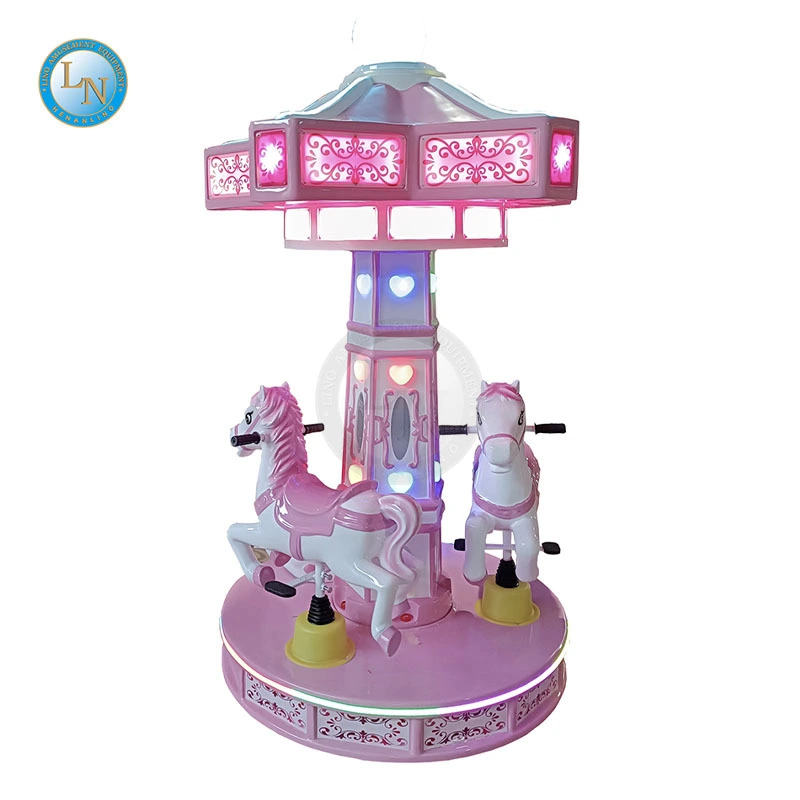 Cute Children Carousel Horses Apple Carousel Players Kiddie Ride For Amusement Park 1