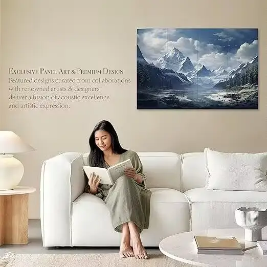 Panneaux muraux acoustiques autocollants 8 pièces 12 x 16 po, polyester 1