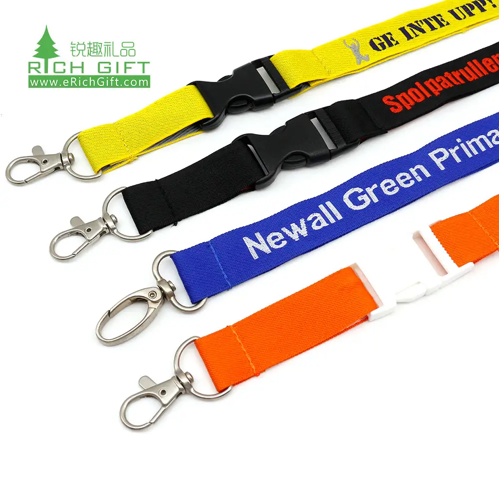Custom Detachable Buckle Nylon Lanyard Supplier & Manufacturer | RichGiftCustom 1
