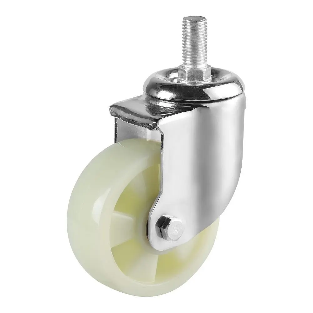 Mid Heavy Duty Polypropylene Pp Swivel Caster Wheel With Brake 1