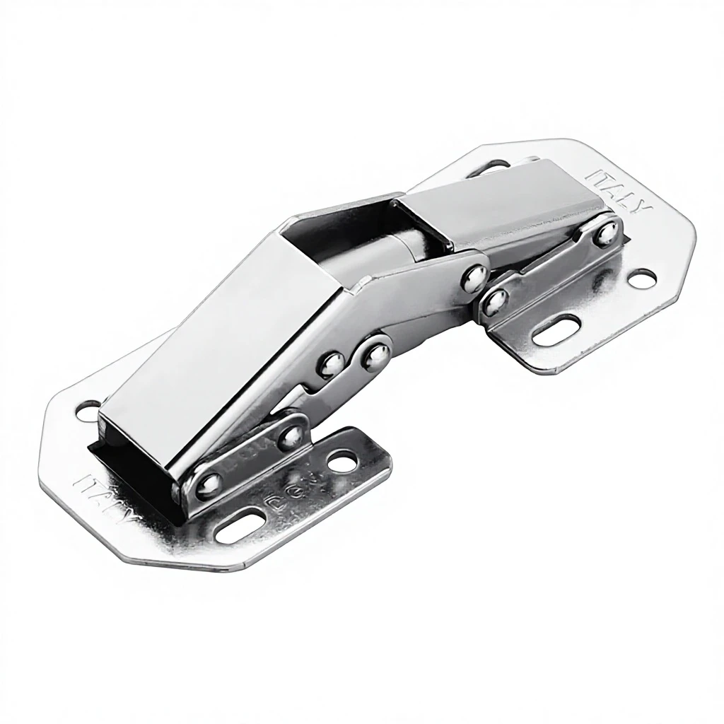 Hole-Free Stainless Steel Frog Hinge 3/4 - Soft-Close, No Slotting 1