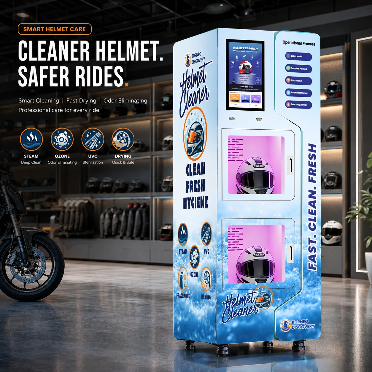 Helmet Cleaning Machine 1