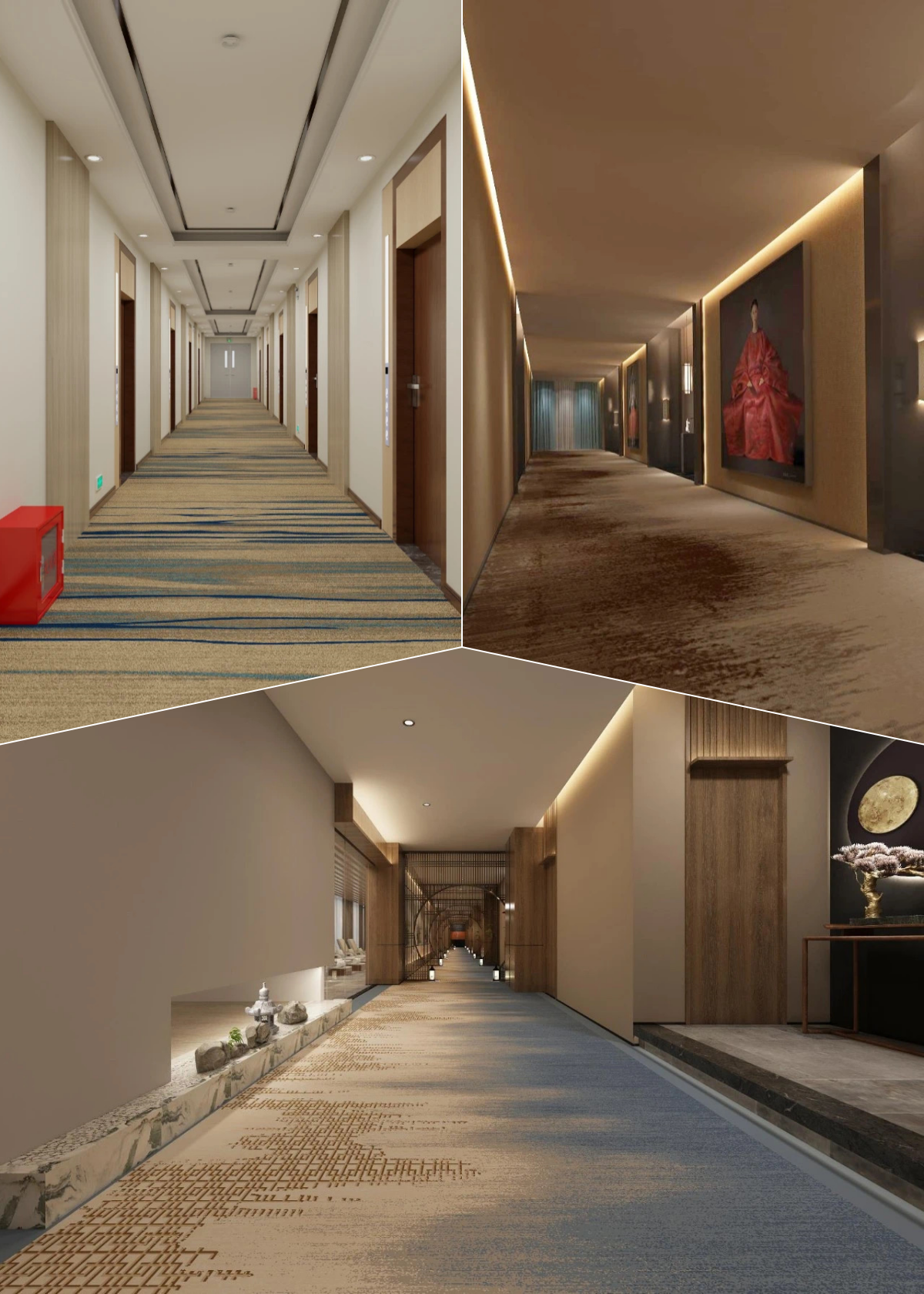 Moquette Axminster su misura per hotel e casinò, da parete a parete. 3