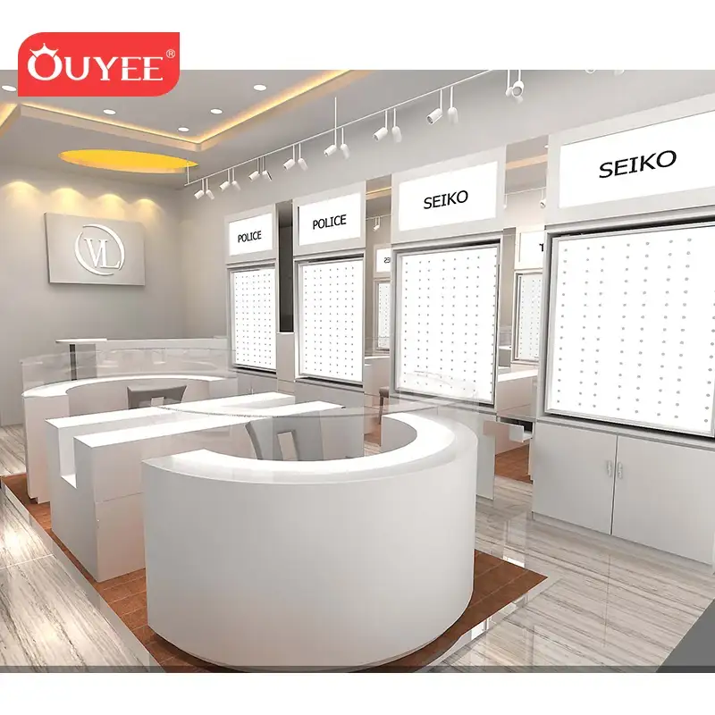 رف عرض نظارات شمسية ونظارات طبية يُثبت على الحائط لمحلات البصريات 1