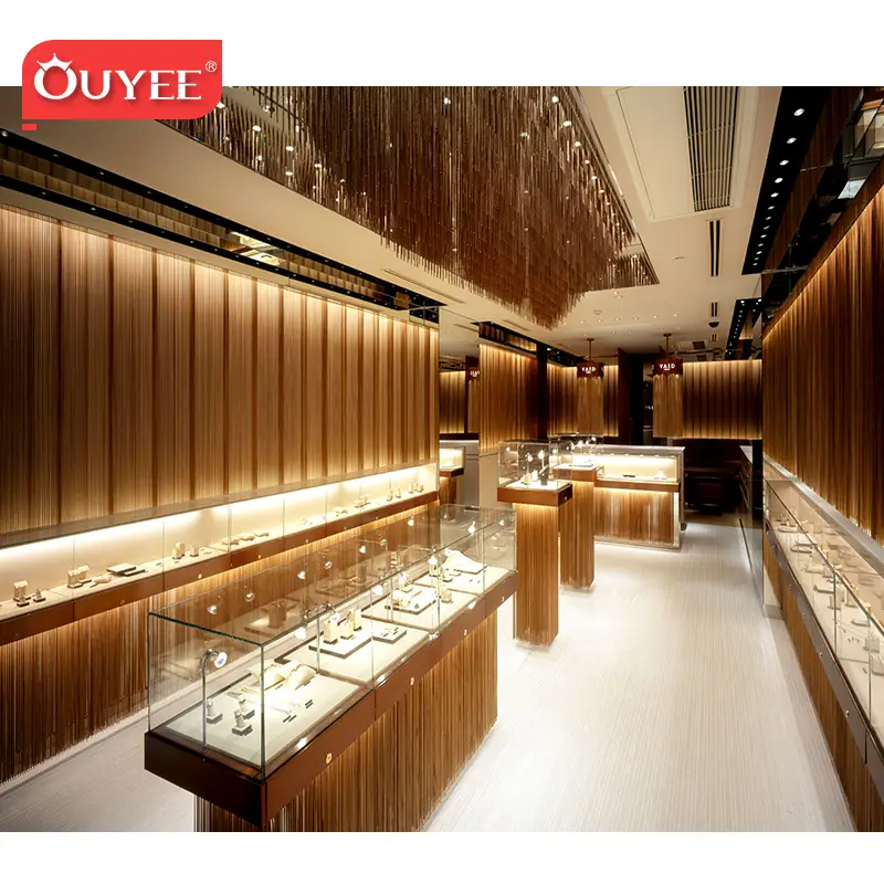 Vetrina e contenitore per gioielli personalizzati con design 3D del negozio 1