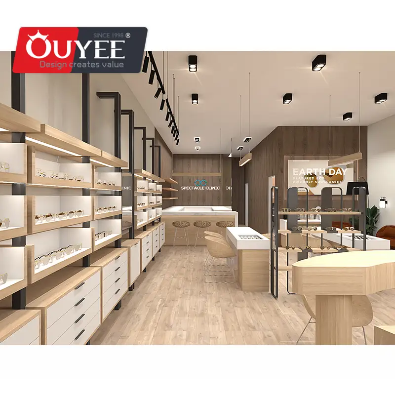 Présentoir mural pour lunettes et lunettes de soleil destiné aux magasins d'optique 1