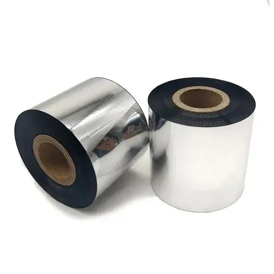 Nastro per etichette per stampante TTO dal design moderno, 110 mm*300 m, in cera/resina, per codici a barre, in offerta speciale dalla fabbrica. 1