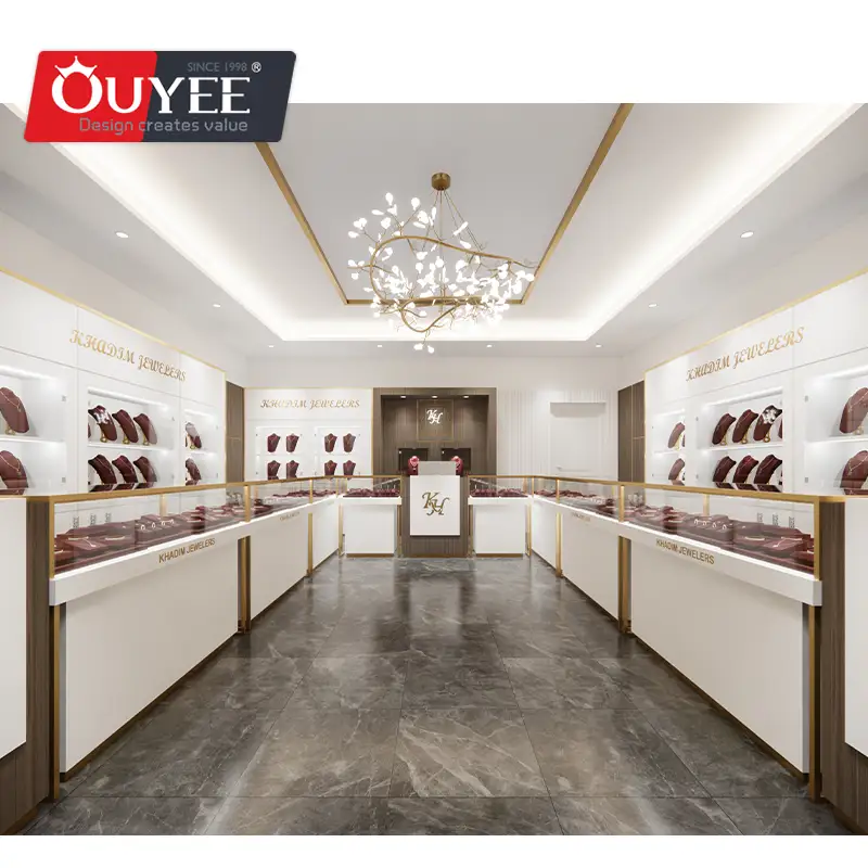 Schmuckvitrine aus Glas für ein Schmuckgeschäft 1