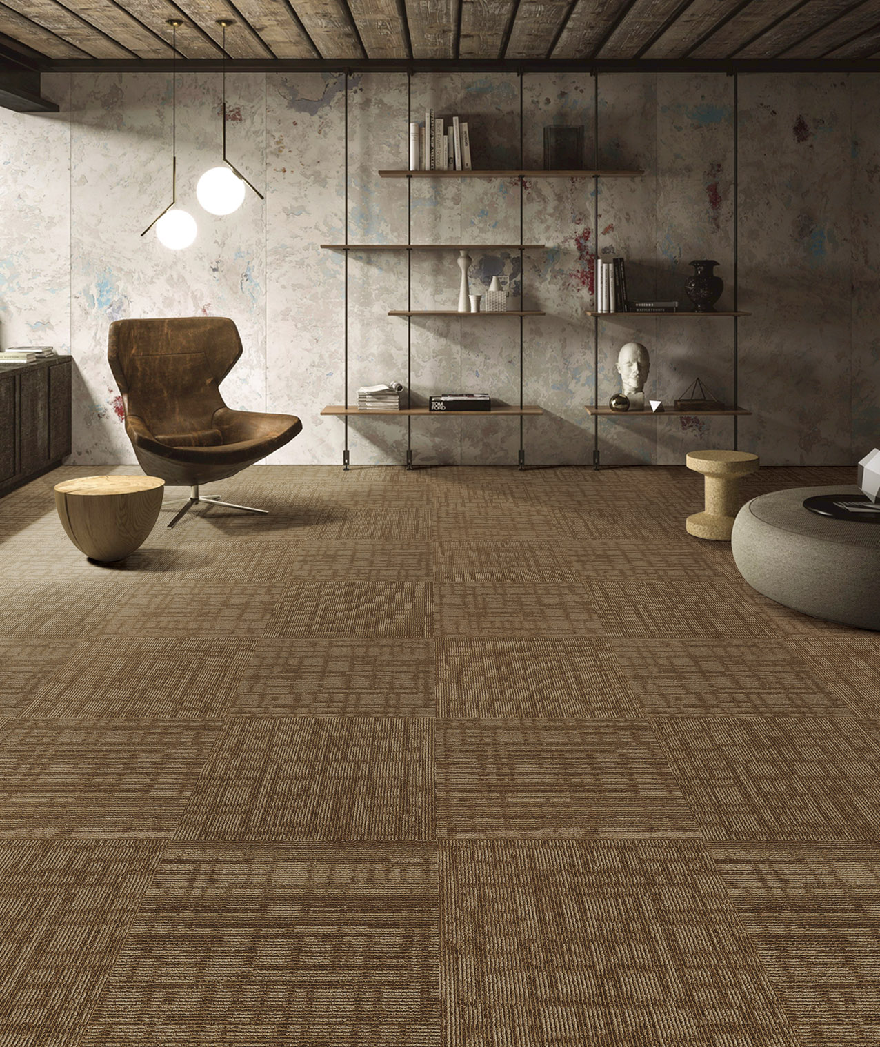 Carpet Tile for Hotel Corridor - 50x50 cm, Large Stock 6