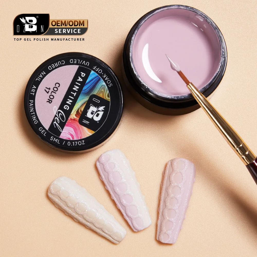 Bozlin 20-Color No Wipe Metallic Gel Nail Polish Set Professional Gel Painting Kit 1