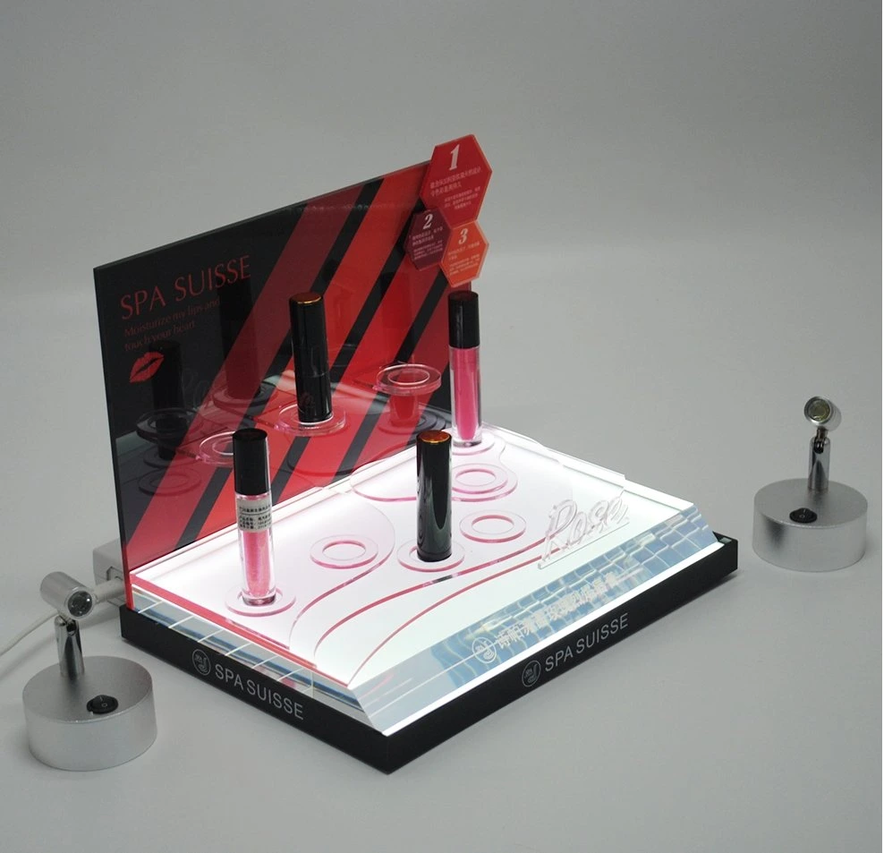 Custom Lipstick up Stand Retail Vape Counter Riser Box Plastic Acrylic Display 1