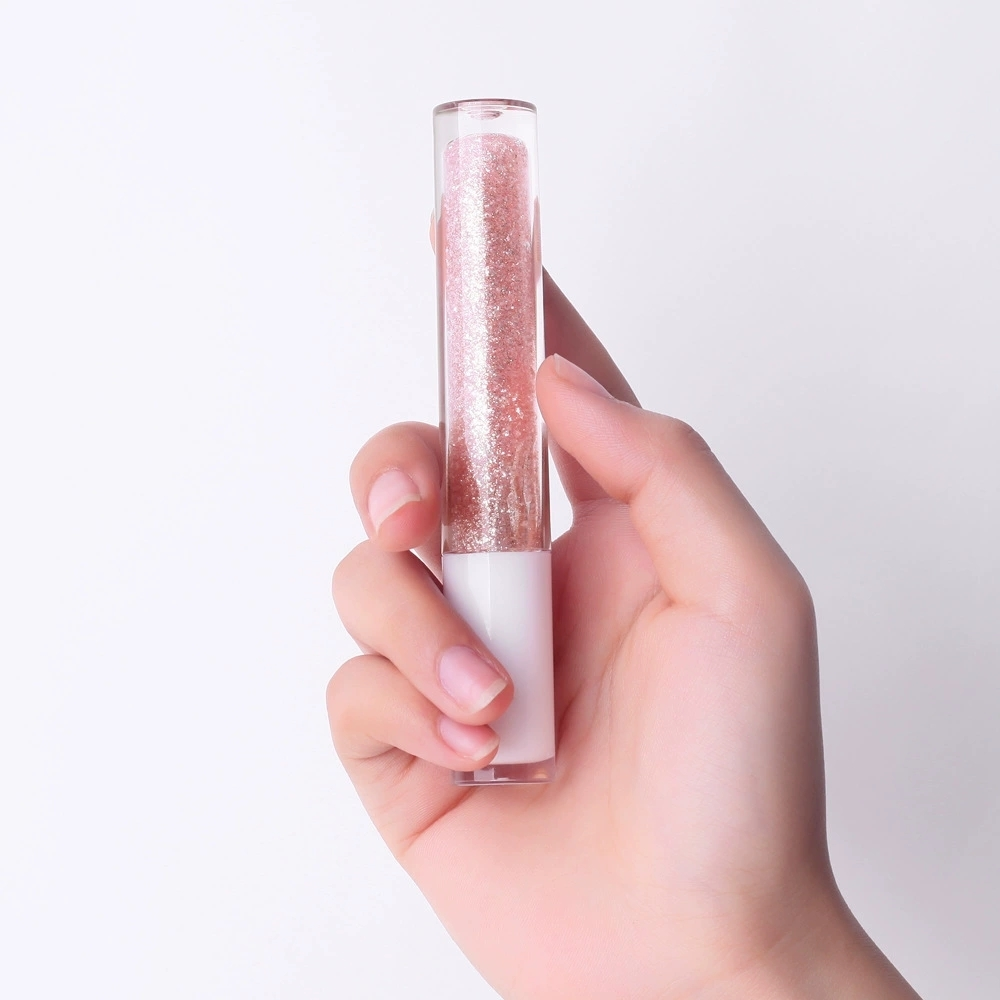 Mlm Custom Makeup Glossy Wholesale Custom Logo Lip Plumper Oil 2 Shades In 1 Fruit Scents Lip Gloss New Design Popular Lip Oil 1