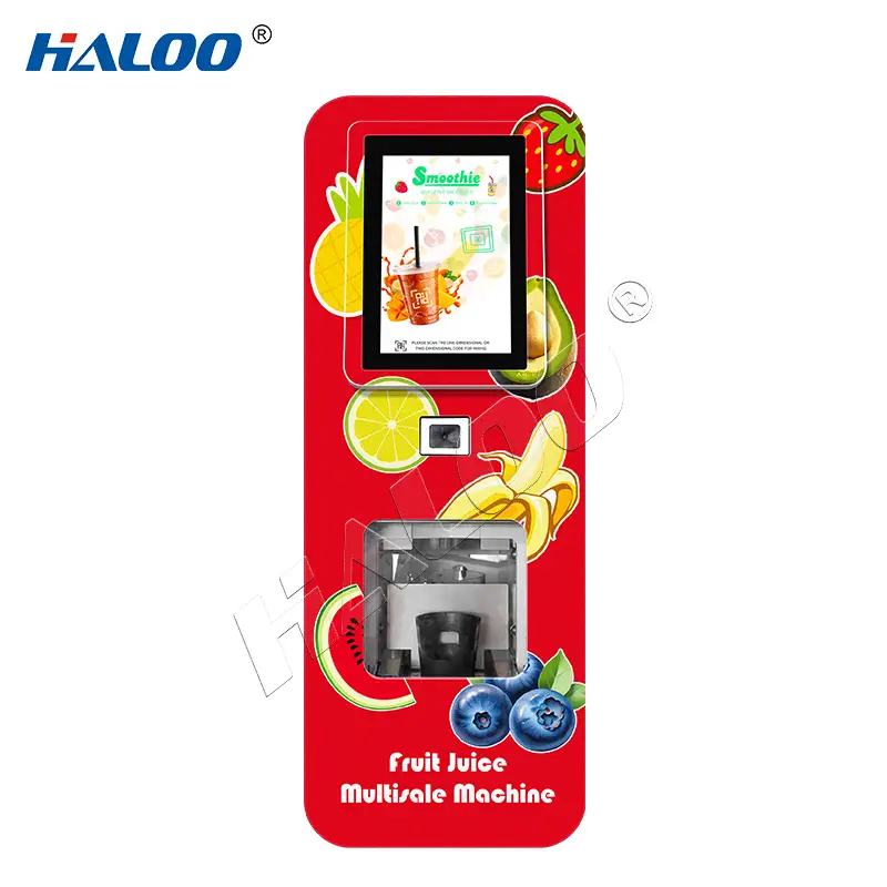 Machine à smoothies automatique Haloo 7/11 avec fruits frais et fonction SDK - Distributeur automatique de smoothies innovant 1