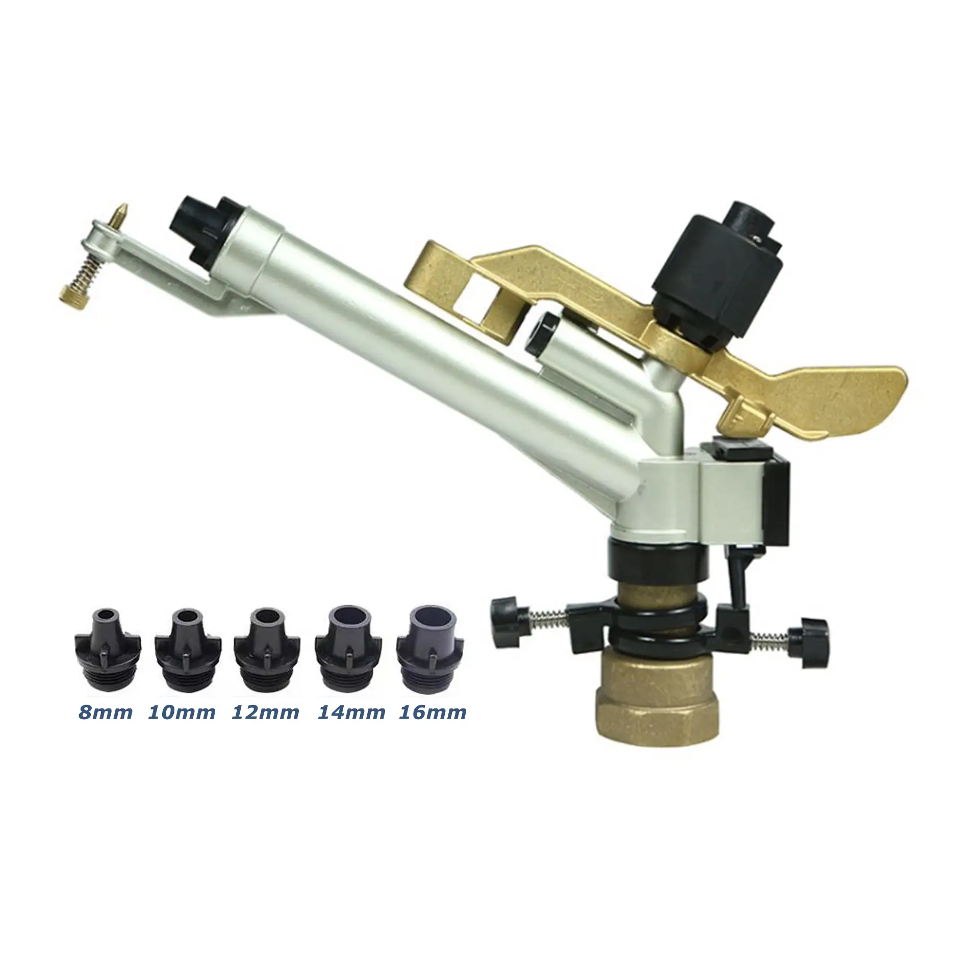 1.5英寸金属360°齿轮喷枪，适用于农场，射程10-18米 1